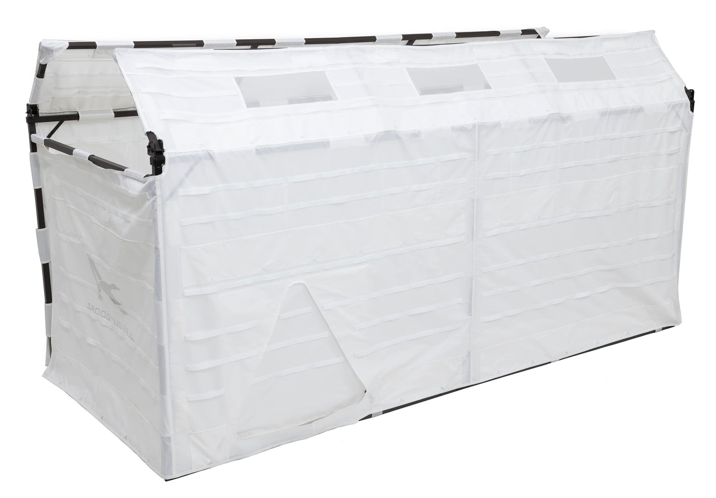 ALPS OutdoorZ Alpha Waterfowl Blind Snow Skin, UV-Resistant Hunting Blind Accessory, with Dog Doors, Mesh Pockets, and Brush Loops for Optimal Concealment - Frame Not Included
