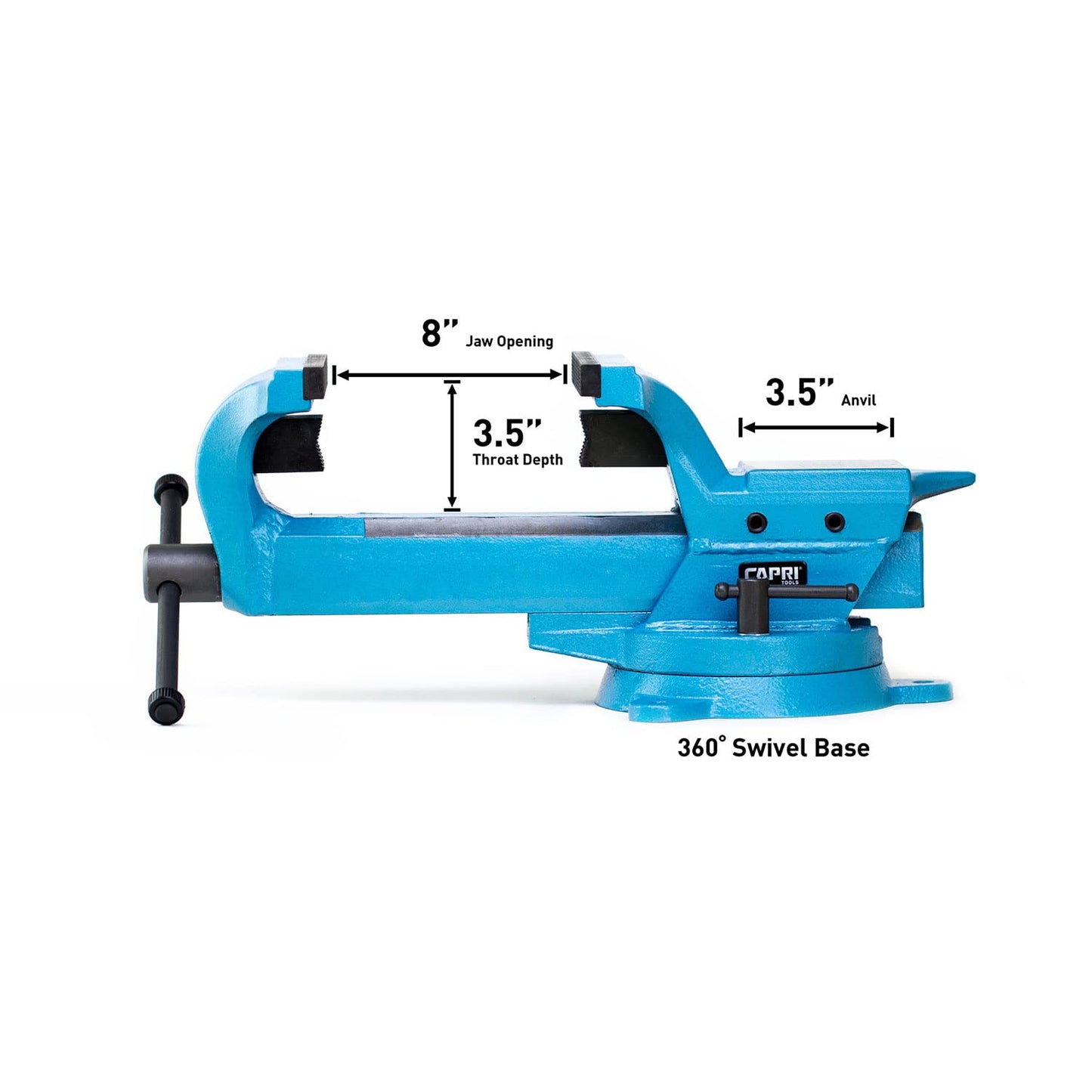 Capri Tools 10516 Ultimate Grip Forged Steel Bench Vise, 6"