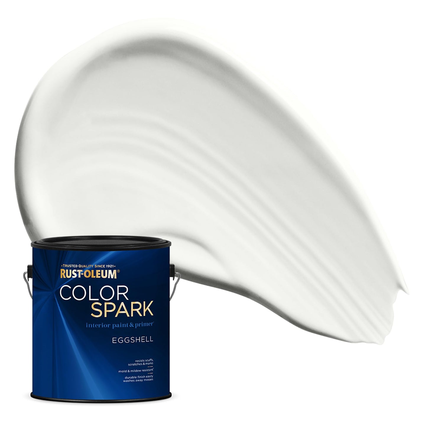 Rust-Oleum Color Spark Interior Paint and Primer in One, Eggshell, Black, 1 Gallon