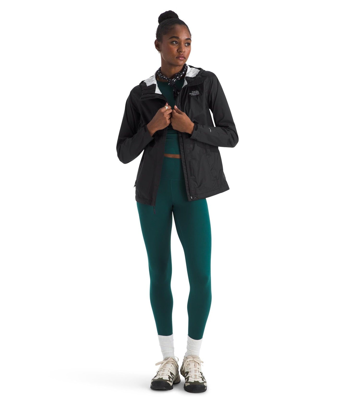 THE NORTH FACE Women's Venture 2 Waterproof Hooded Rain Jacket | Raincoat With Breathable Dryvent 2.5l Fabric, Pit-zips