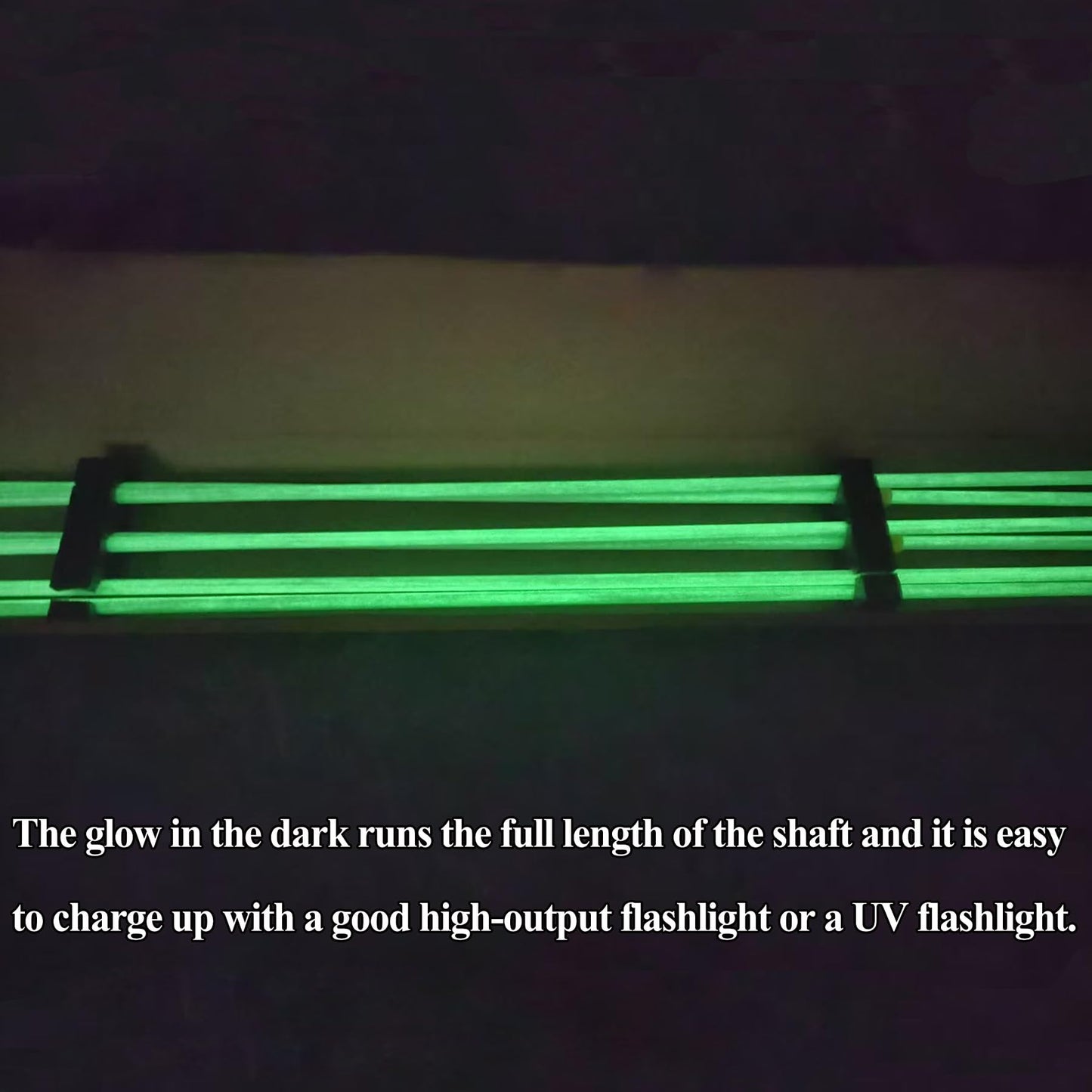 6 Pack 32 inch Bowfishing Arrows with Broadheads and Safty Slides Bow Fishing Arrow Luminous for Compound Bow Recurve Bow Fishing Hunting