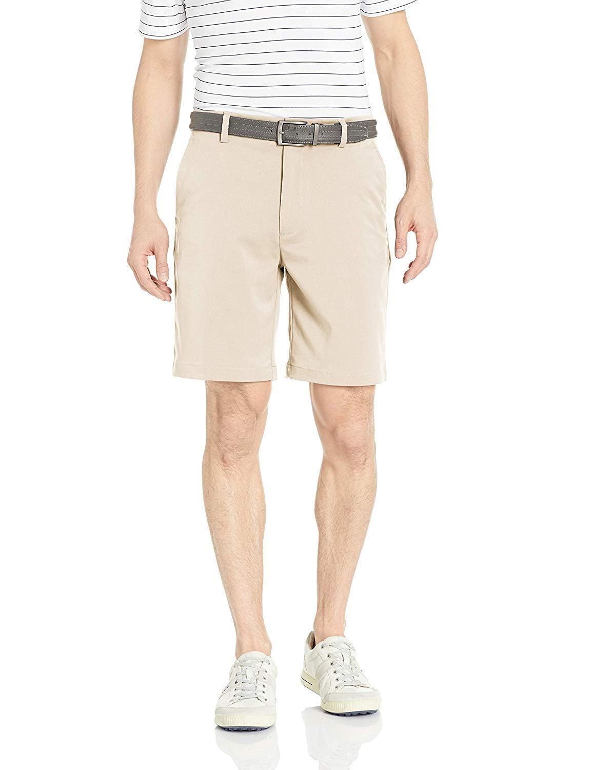 Amazon Essentials Men's Classic-Fit Stretch Golf Short (Available in Big & Tall), Stone, 36