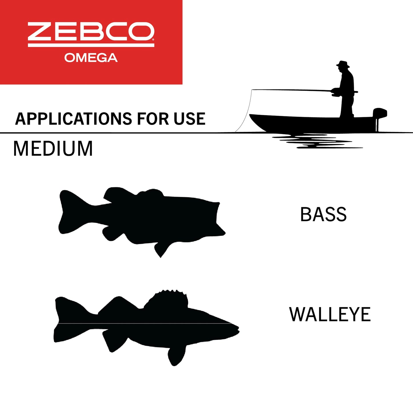 Zebco Omega Spincast Fishing Reel, Size 30 Reel, Changeable Right or Left-Hand Retrieve, Pre-Spooled with 10-Pound Zebco Fishing Line, Aluminum and Double Anodized Front Cover, Silver