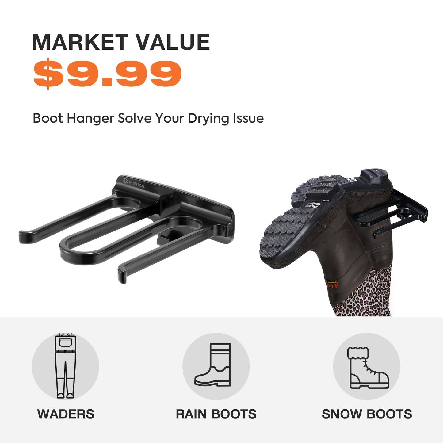HISEA Neoprene Chest Waders Leopard Print Duck Hunting Waders for Women with Boots Cleated Waterproof Insulated Fishing Waders