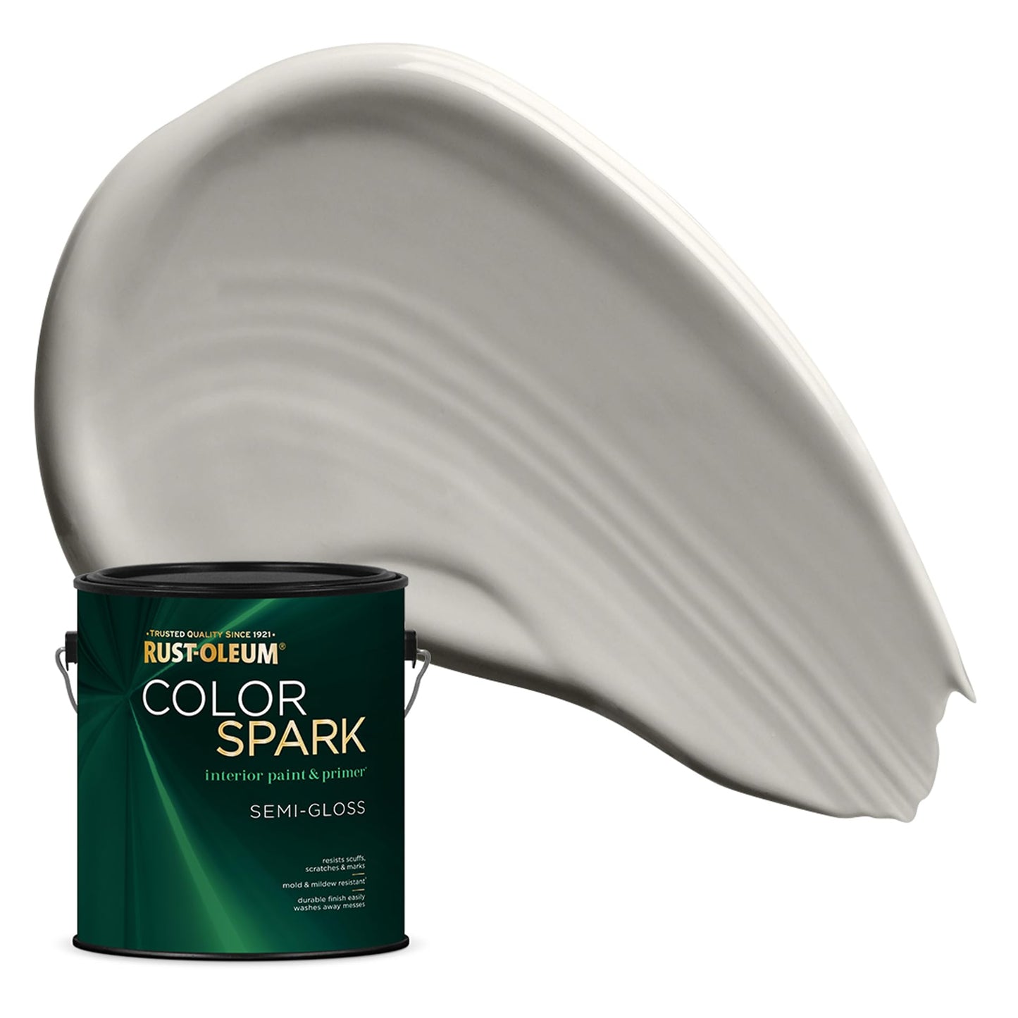 Rust-Oleum Color Spark Interior Paint and Primer in One, Eggshell, Black, 1 Gallon