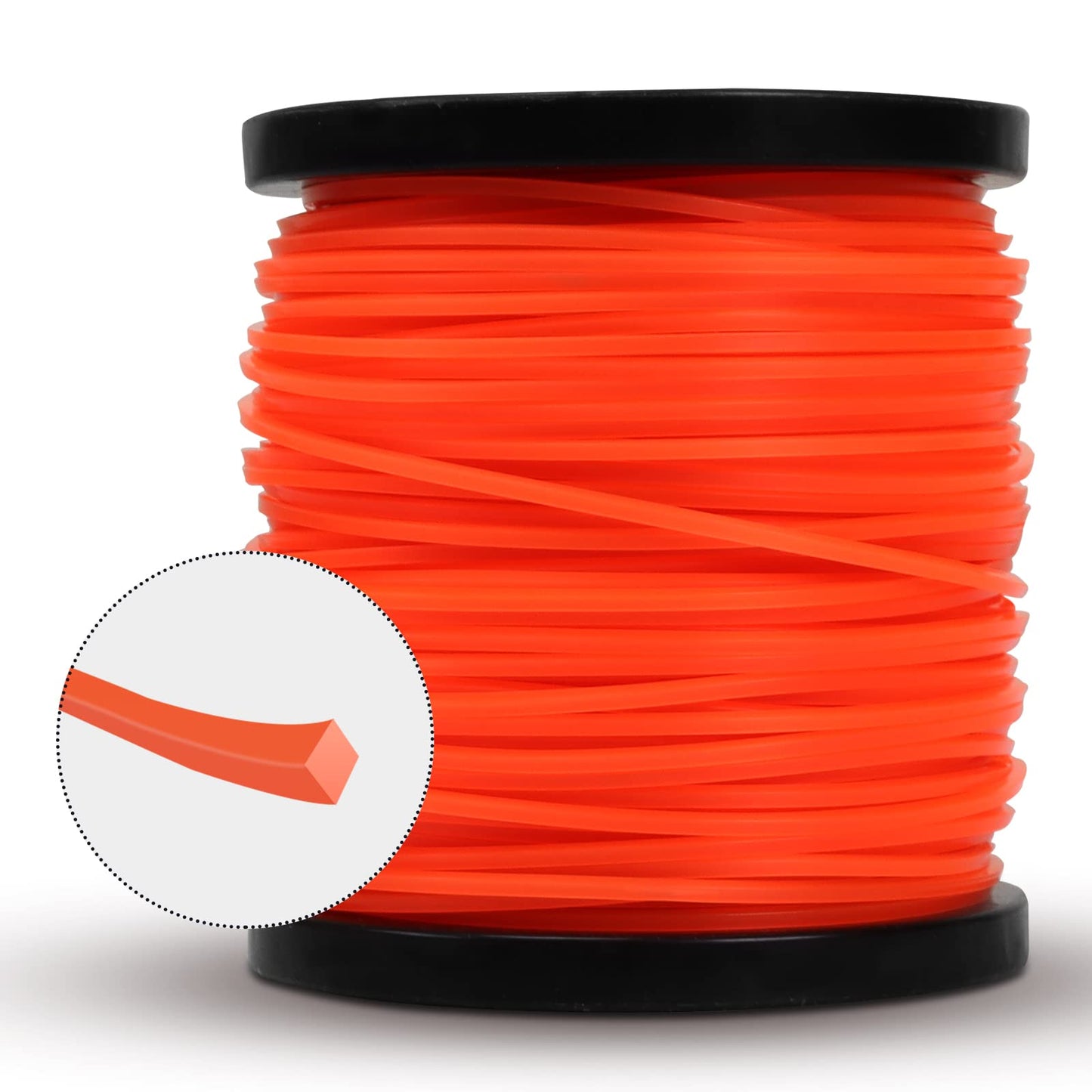 VIABRICO 080 Inch Trimmer Line, 0.080" Weed Wacker Eater String, Commercial Grade Square Nylon String Trimmer Line Replacement for String Trimmer Weed Trimmer .080"-425ft-1.35lb-Spool