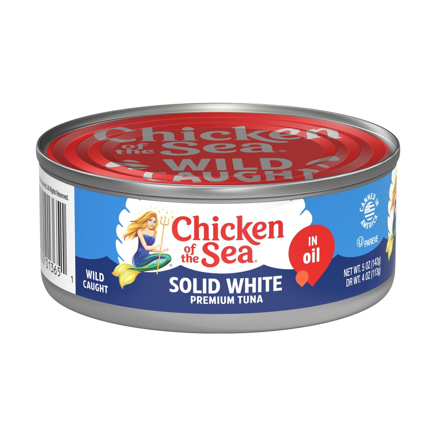 Chicken of the Sea Chunk White Albacore Tuna in Water, Wild Caught Canned Tuna, 12 oz. Can (Pack of 12)