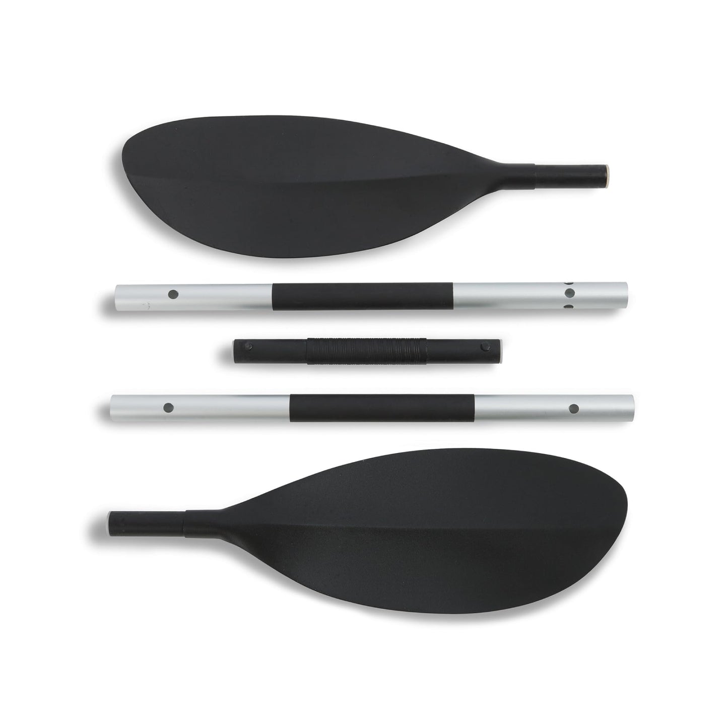 Intex 69629E 86" Kayak Paddle: Ribbed Spoon Shaped Blades – Durable Lightweight Shaft – Comfortable Grips – 3-Position Feather Adjustability – TUV RL Approved