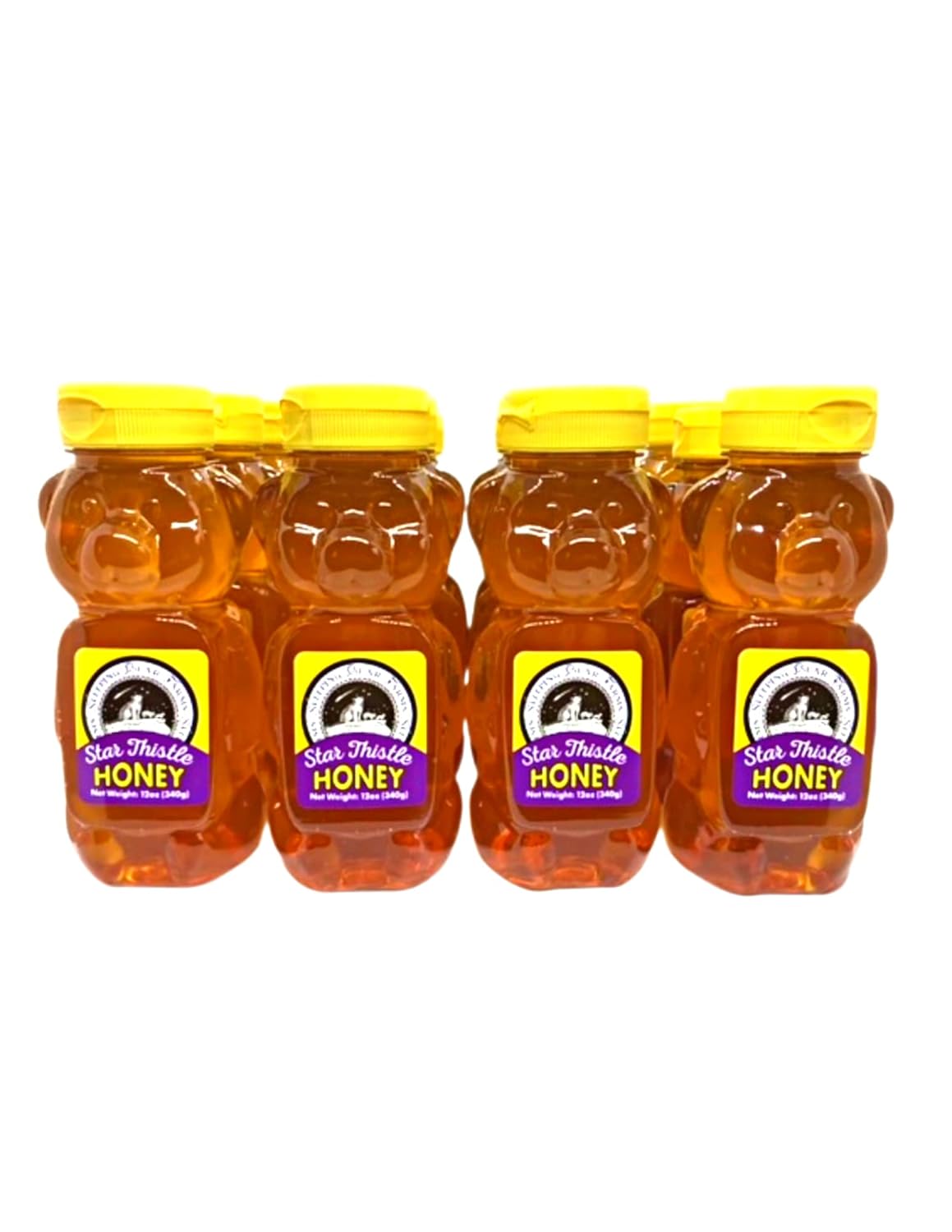 Star Thistle Honey Bear - Pure Michigan Honey, Unpasteurized, Unblended, No Additives - 12oz