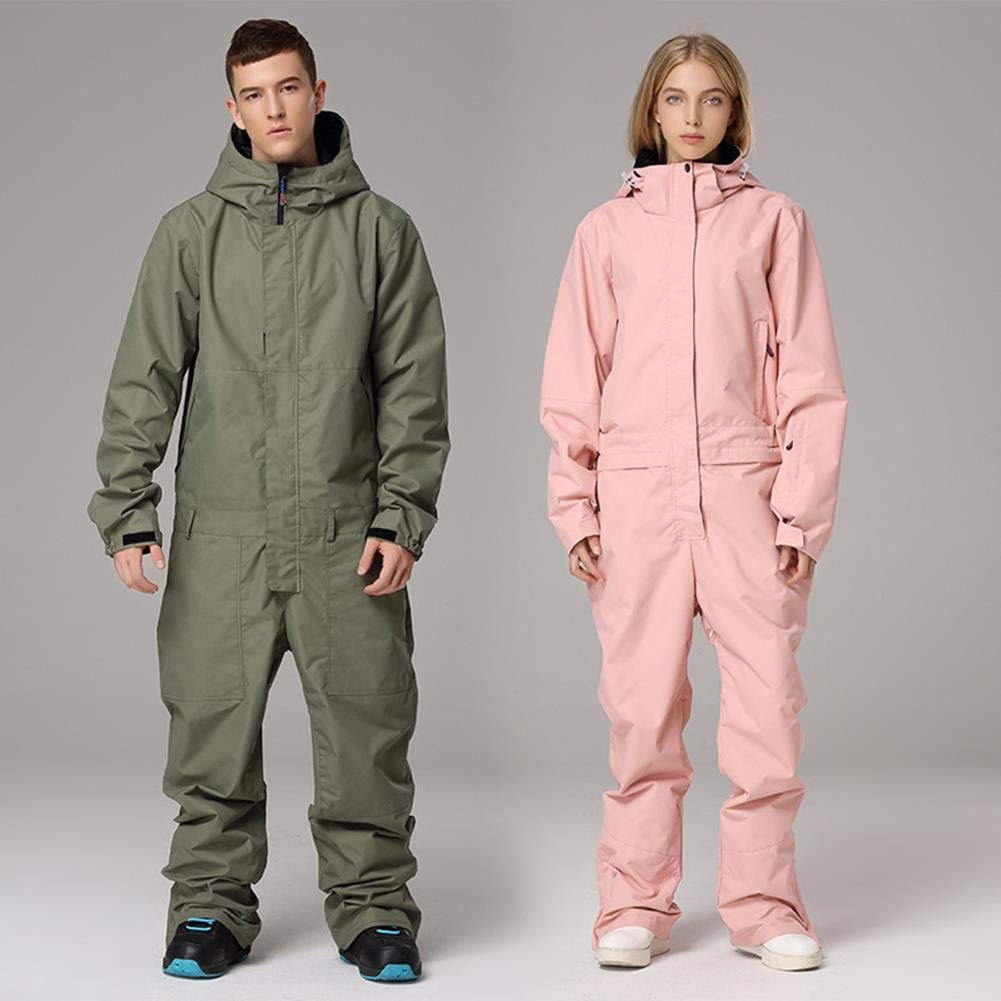 YEEFINE Women's Ski Suit One Piece Snowsuits Jumpsuits Winter Waterproof Snowboard Suits