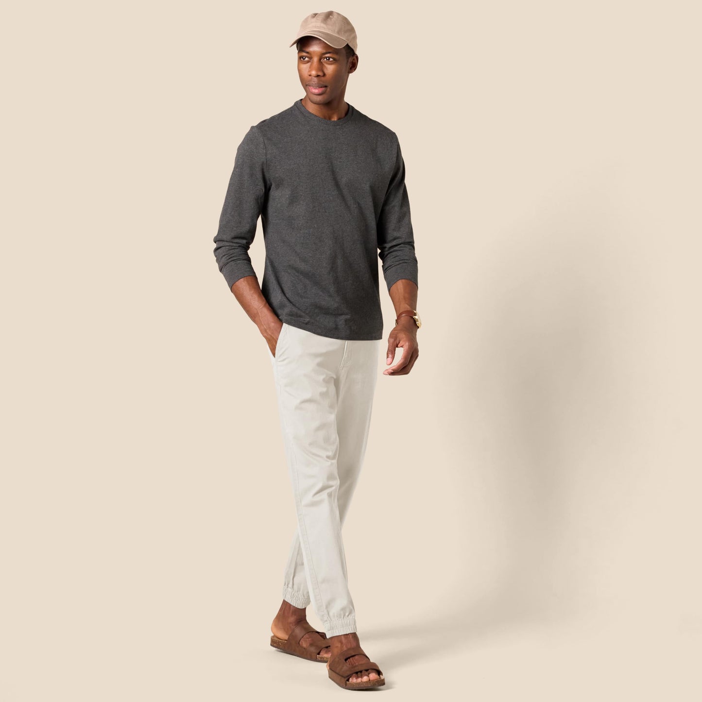 Amazon Essentials Men's Straight-Fit Washed Cotton Chino Jogger Pant