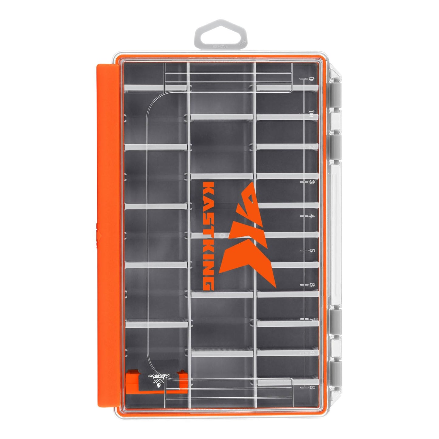 KastKing HyperSeal Waterproof Fishing Tackle Box, Waterproof 3600 and 3700 Tackle Trays, Organizer with Removable Dividers, Lure Box and Terminal Tackle Storage