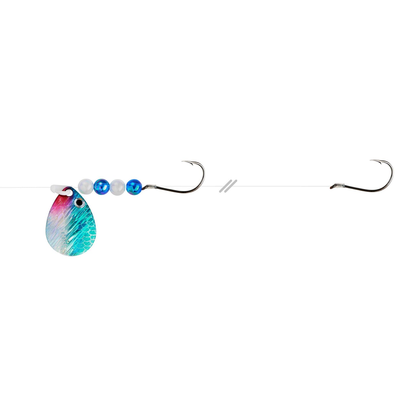Lindy Colorado Blade Crawler Harness Spinner Fishing Lure with Holographic Blades and Hand-Selected Bead Patterns