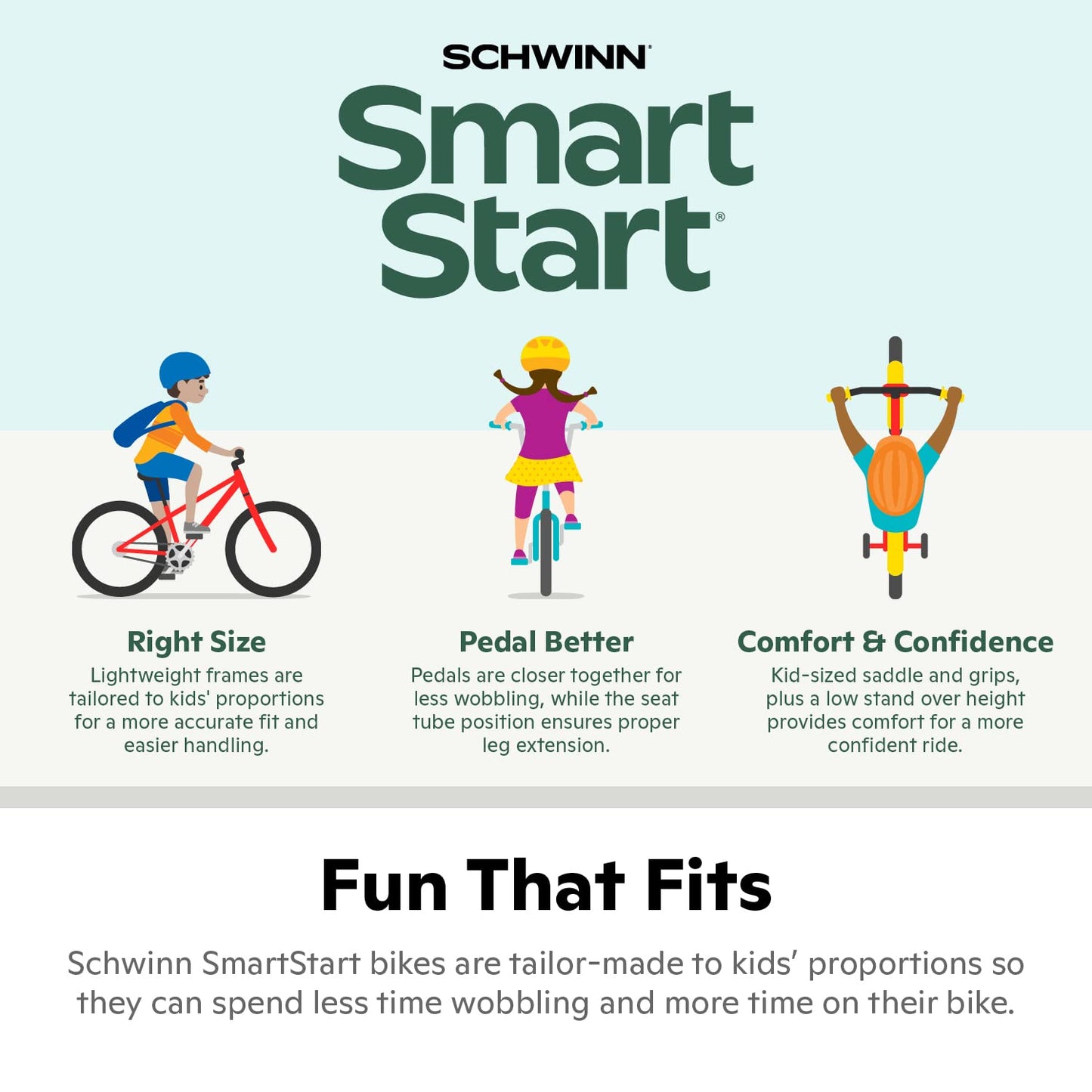 Schwinn Elm and Koen Bike or Balance Bike, 12-20 Inch Bike for Kids Ages 2-13, Black, Blue, Red, Teal, Pink or Purple, SmartStart Ergonomic Design, Adjustable Seat Grows with Child, Training Bicycle