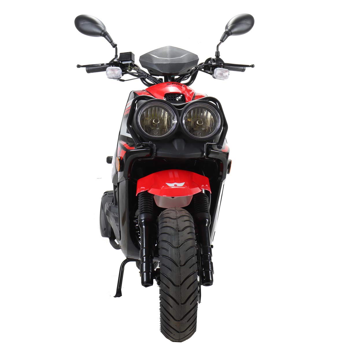 X-PRO 150cc Adult Moped Street Gas Moped 150cc Bike with 12" Aluminum Wheels (Black)