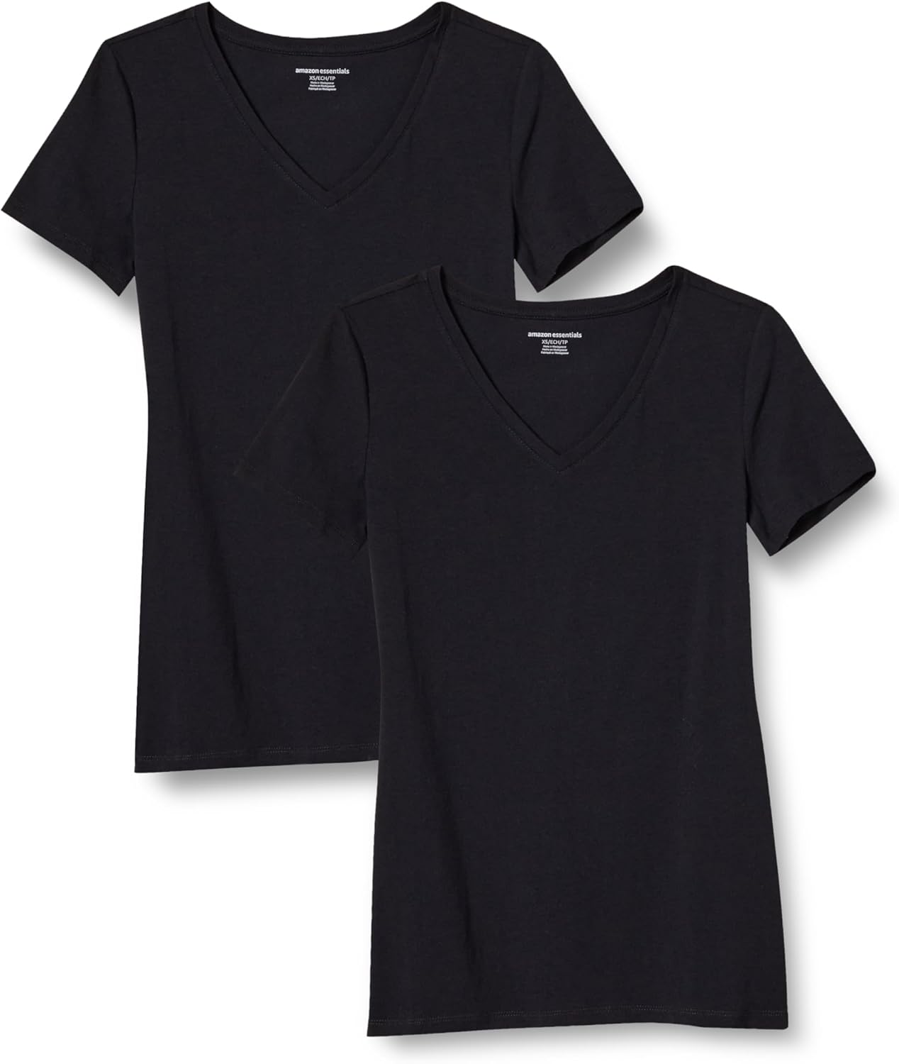Amazon Essentials Women's Plus Size Short-Sleeve V-Neck T-Shirt