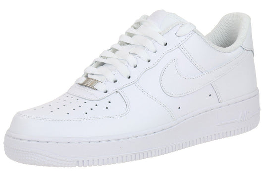 Nike Men's AIR Force 1 '07 Basketball Shoes (12, White_White)