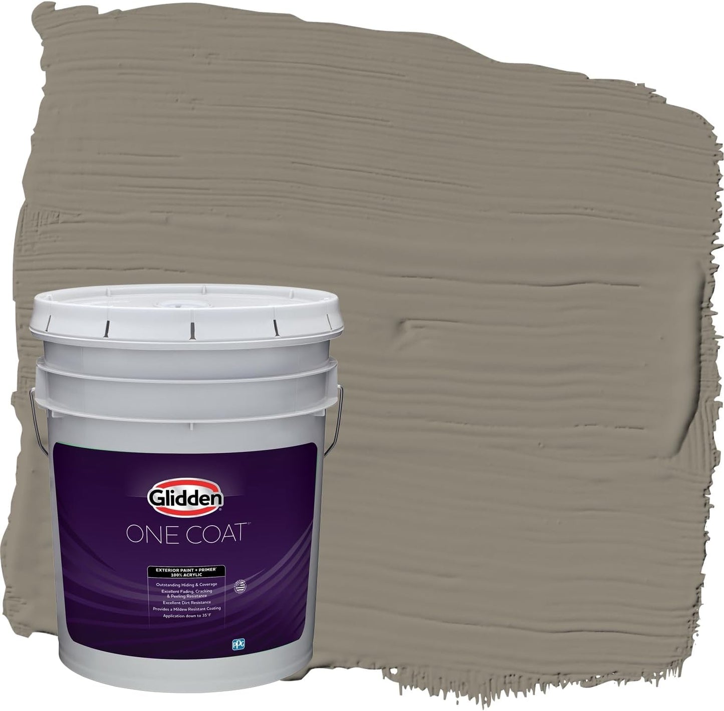 Glidden Exterior Paint + Primer: Black/Black Magic, One Coat, Satin, 1-Gallon