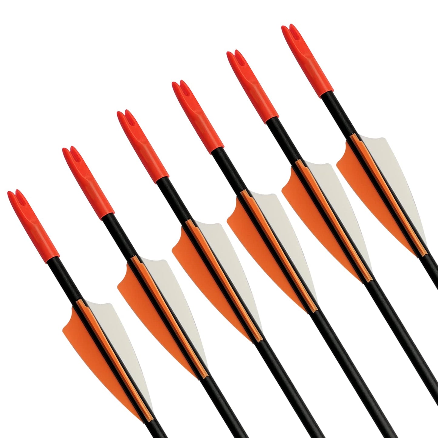 31" Fiberglass Arrows Archery Training Practice Target Arrows with Durable Shaft Blunt Tip for Kids Youth or Beginners for Recurve Bow Long Bow