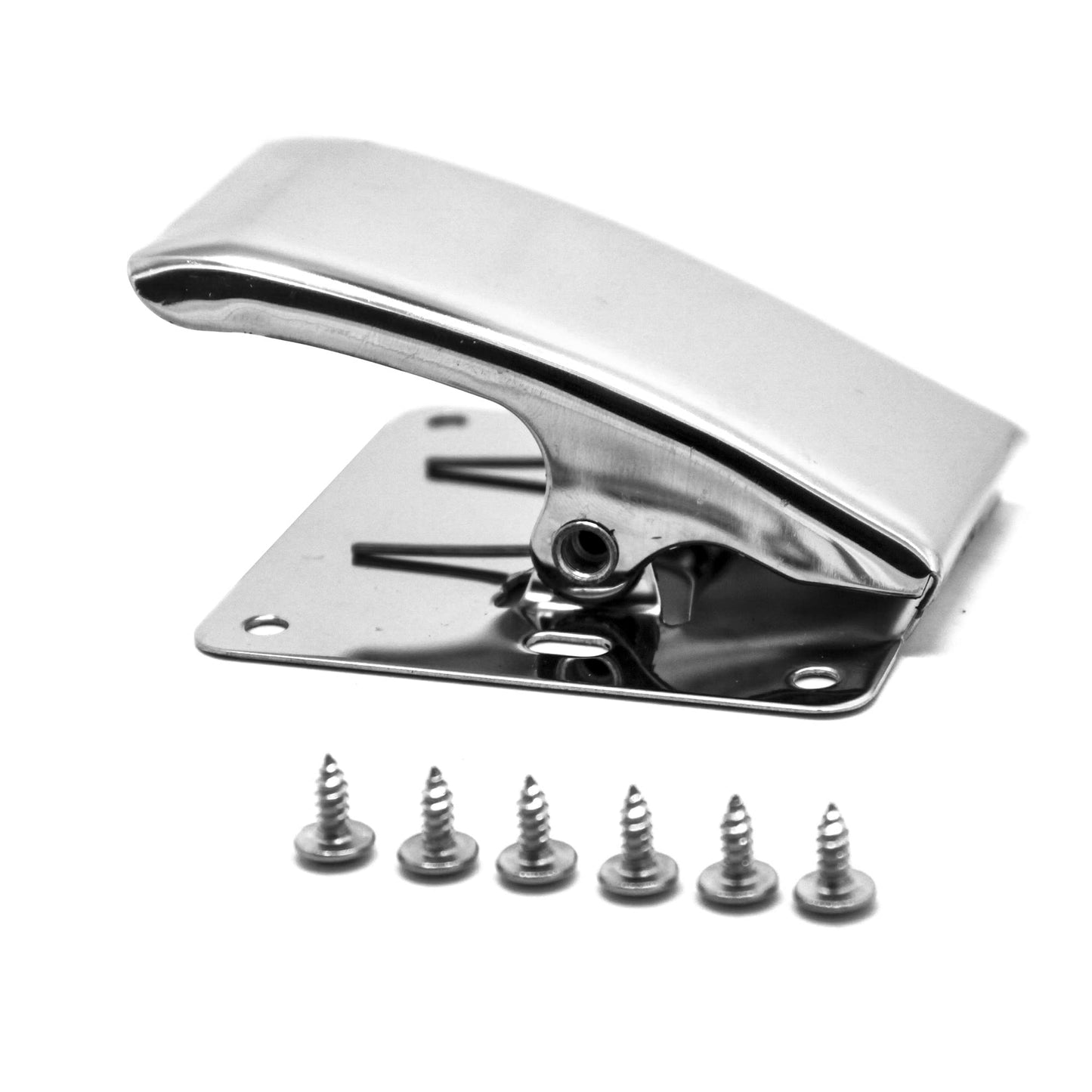 SAMSFX Fish Cleaning Board Tools Fillet Clamp w/Screws Deep-Jaw Fish Tail Clip Board for Scaling Table Bait (Fish Clamps with Black Grip)