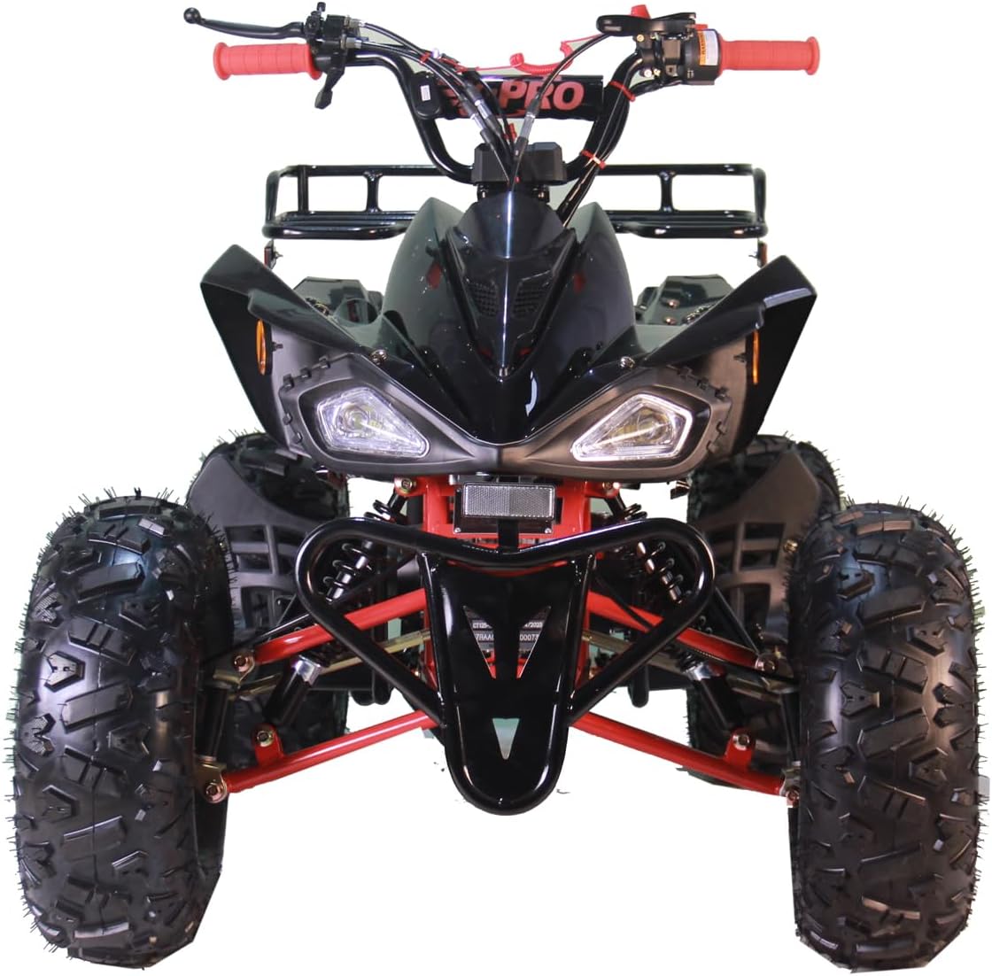 X-PRO Leopard 125 ATV 4 Wheels Quad 125cc ATV Quads with Automatic Transmission w/Reverse, Big 19"/18" Tires! (Black)