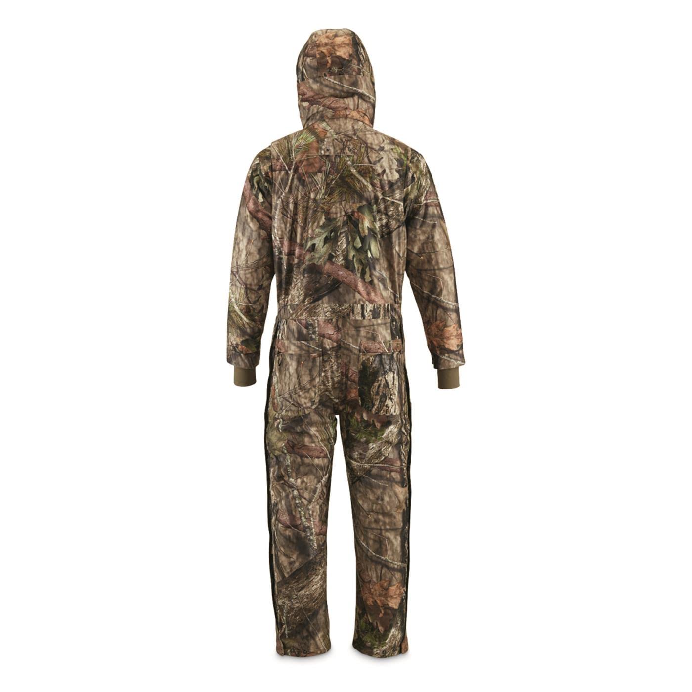 Guide Gear Men's Dry Waterproof Hunting Coveralls with Hood, Insulated Camo Hunt Overalls