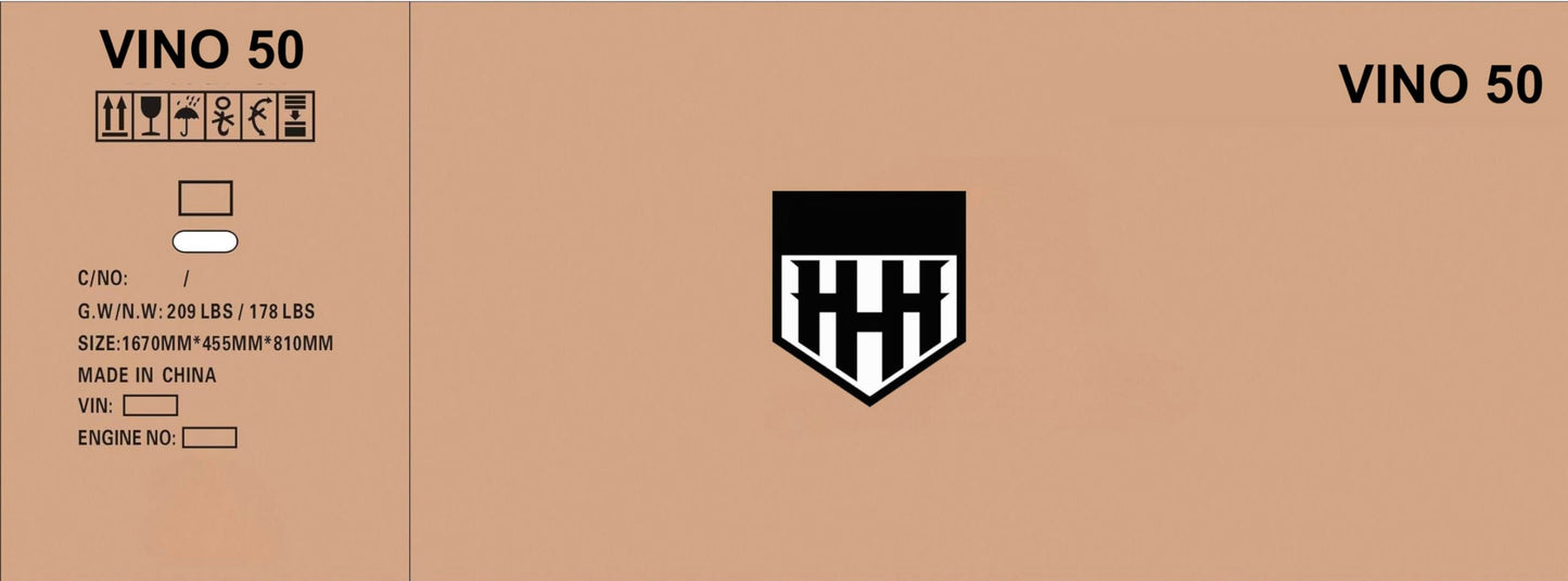 TAO 49cc / 50cc street legal fully automatic scooter moped with a Matching trunk - Choose your color