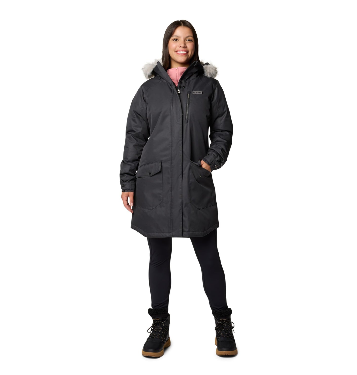 Columbia Women's Suttle Mountain Long Insulated Jacket, 2024 Black, Large