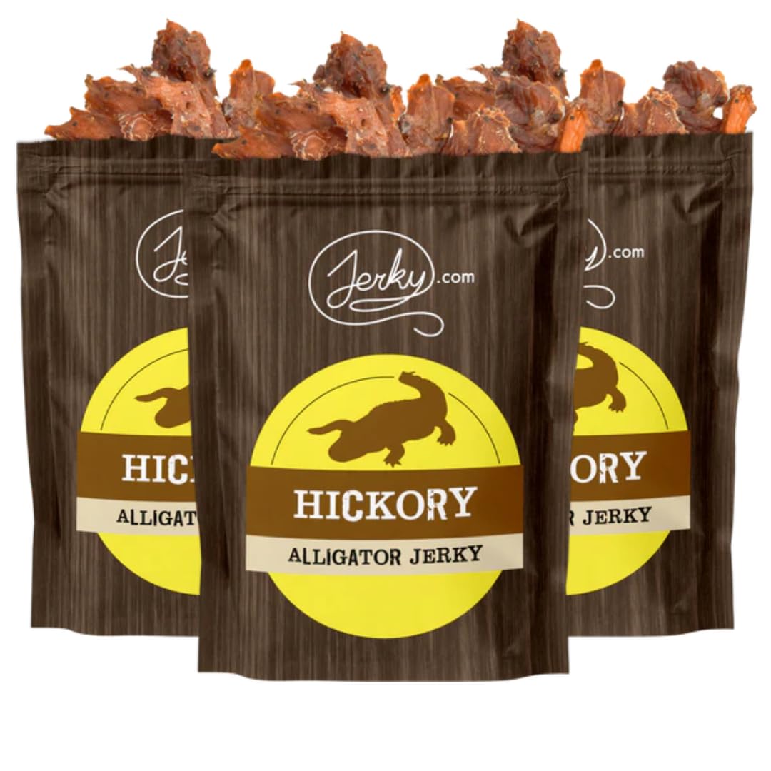 Jerky.com Original Buffalo Jerky 3-Pack - Exotic Jerky High Protein, Gluten-Free, All-Natural Exotic Snack - Premium Wild Game Meat - Perfect for Hiking, Camping, and On-the-Go 1.75oz (Pack of 3)
