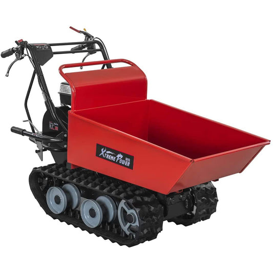 XtremepowerUS All-Terrain Track Barrow Wheel Gas Powered by Kohler 6.5hp 196cc Wheelbarrow Utility Cart Motorized Wagon