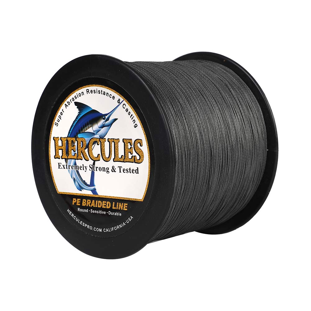 HERCULES Cost-Effective Super Cast 8 Strands Braided Fishing Line 10LB to 300LB Test for Salt-Water,109/328/547/1094 Yards(100M/300M/500M/1000M),Diam.#0.12MM-1.2MM,Hi-Grade Performance,Variety Colors