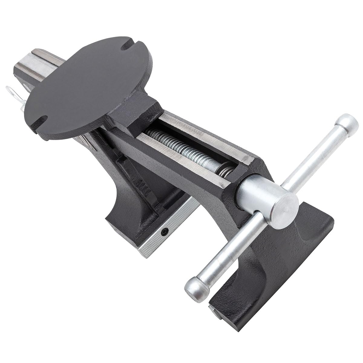 Yost HD550-C Heavy Duty 5-1/2 Inch Mechanics Work Bench Vise | Heavy Duty Woodworking & Metal Work Table with Secure Grip Swivel Base | 60,000 PSI Casting Iron Material with Extra-large Anvil Surface