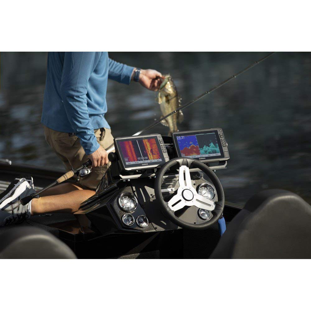 "Garmin ECHOMAP UHD 93sv with GT56UHD-TM Transducer, 9"" Keyed-Assist Touchscreen Chartplotter with U.S. LakeVü g3 and Added High-Def Scanning Sonar" (010-02523-01)