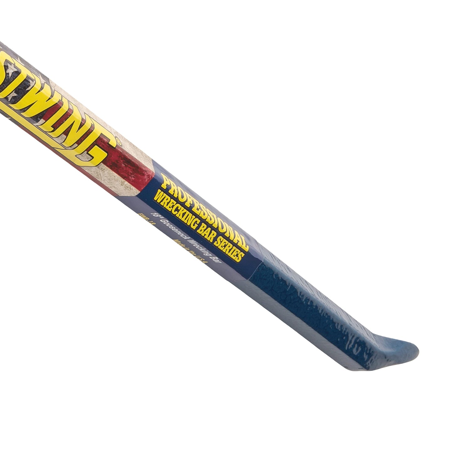 ESTWING Gooseneck Wrecking Bar - 3/4" x 24" Pry Bar with Angled Chisel End & Forged Steel Construction - EWB-24