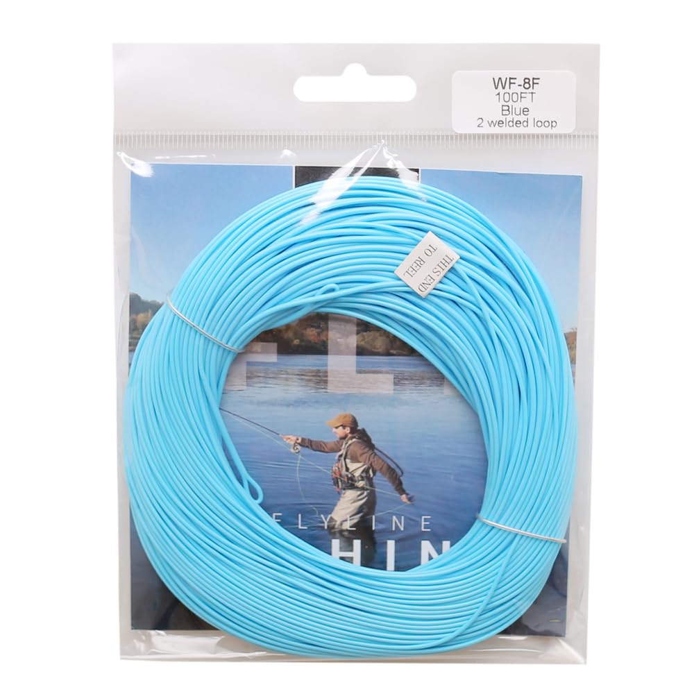 Kylebooker Floating 100FT Fly Fishing Line Weight Forward Design with Welded Loop (3F,4F,5F,6F,7F,8F)