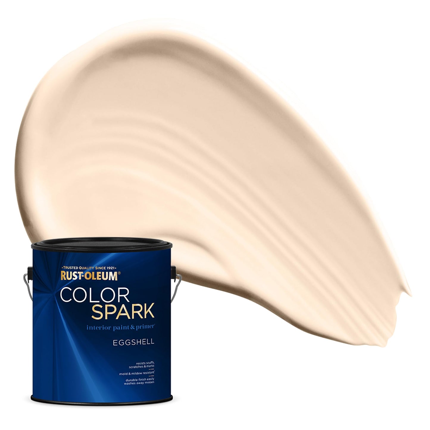 Rust-Oleum Color Spark Interior Paint and Primer in One, Eggshell, Bit of Barley, 1 Gallon