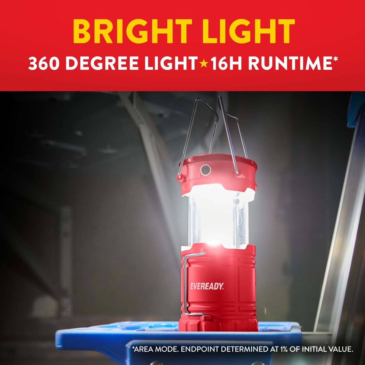Eveready ALCL31 Collapsible LED Lanterns, 350 Lumens, 3 Pack, Collapsible Lantern with 4 LED Light Modes
