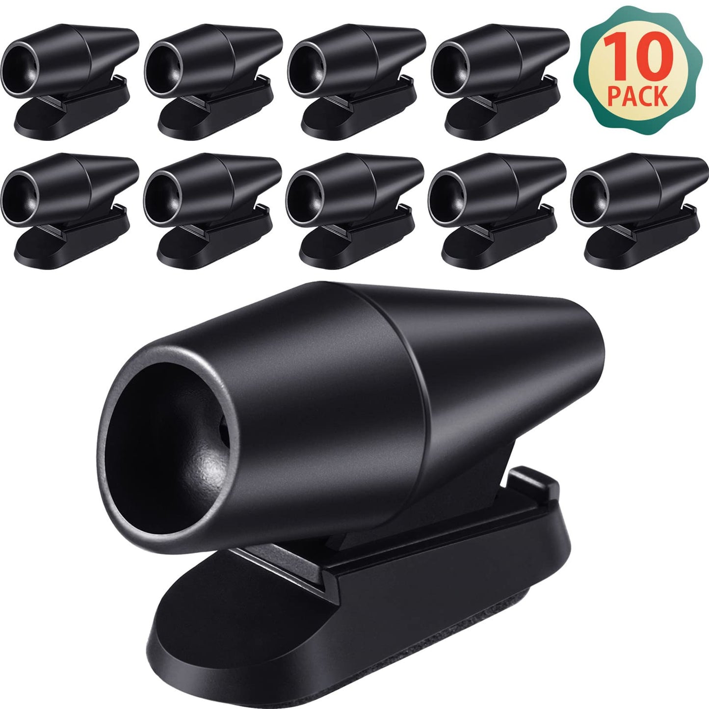 Frienda 10 Pcs Deer Whistles Horns Deer Avoids Collisions Vehicles Wind Activated Ultrasonic Warning for Car Motorcycles Animal Save Alert(Black)