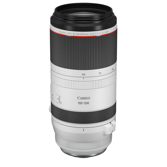 Canon RF100-500mm F4.5-7.1 L is USM Lens, Super-Telephoto Zoom Lens, Compatible with EOS R Series Mirrorless Cameras, White
