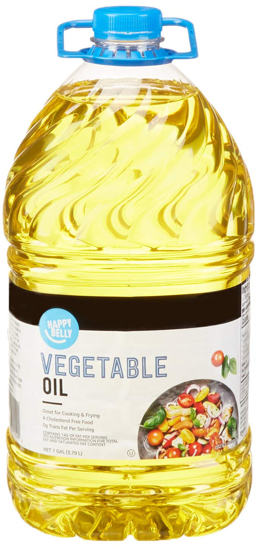 Amazon Brand - Happy Belly Soybean Vegetable Oil, 48 fl oz (Pack of 1)