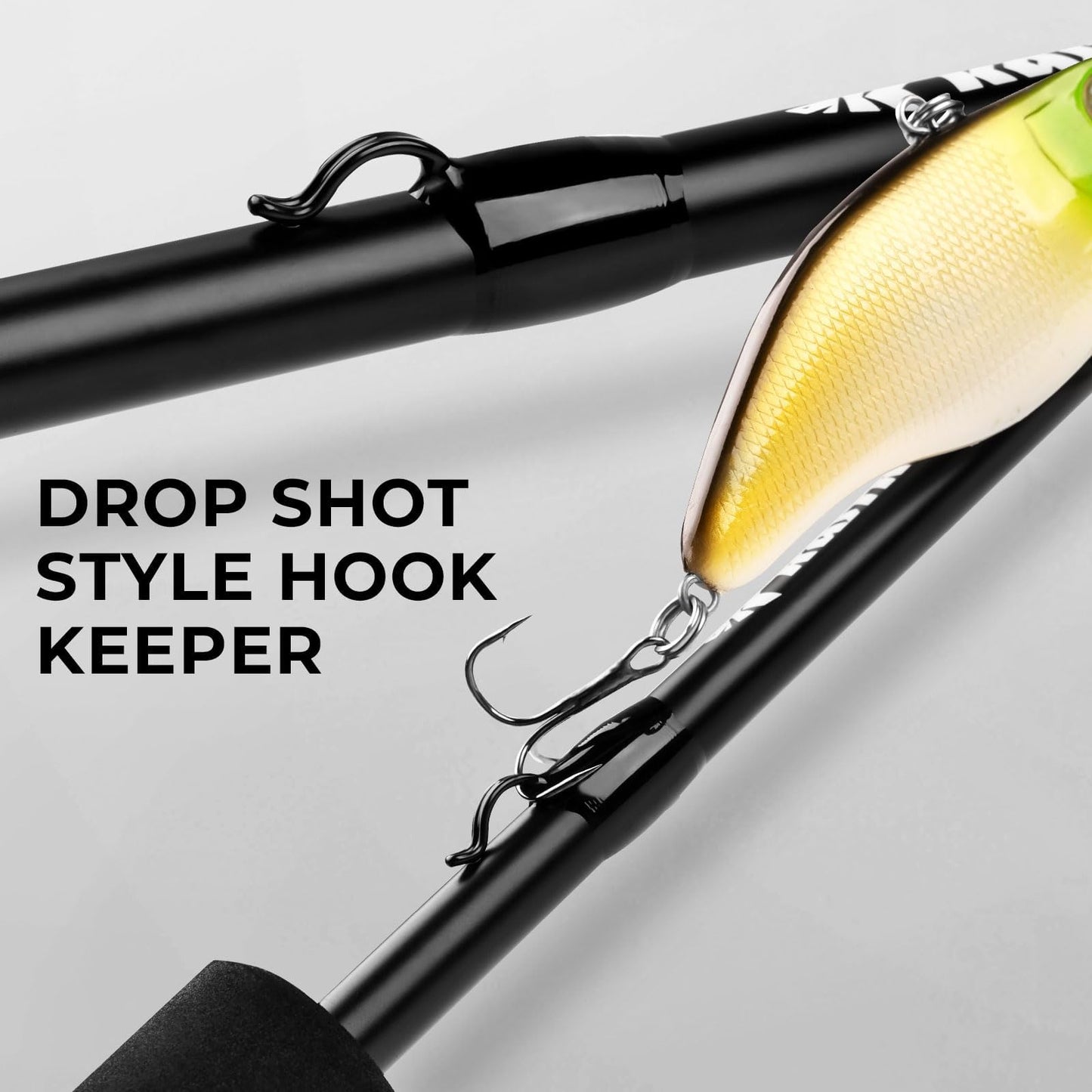 KastKing Crixus Fishing Rods, Spinning Rod 5ft 6in-Light - M Fast-2pcs