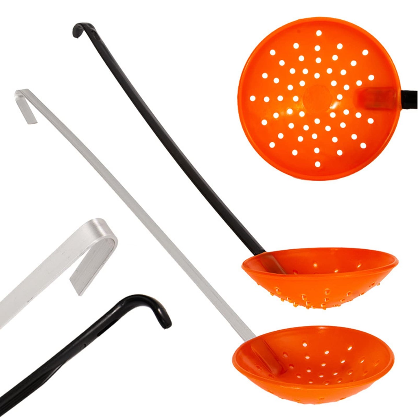 Yiju Ice Fishing Scoop Scoop Skimmer Ice Slush Scoop with Aluminum Handle Winter Outdoor Fishing Shovel Ice Tools