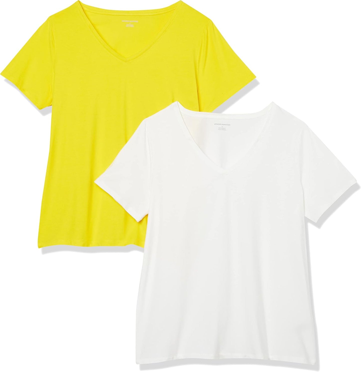 Amazon Essentials Women's Plus Size Short-Sleeve V-Neck T-Shirt