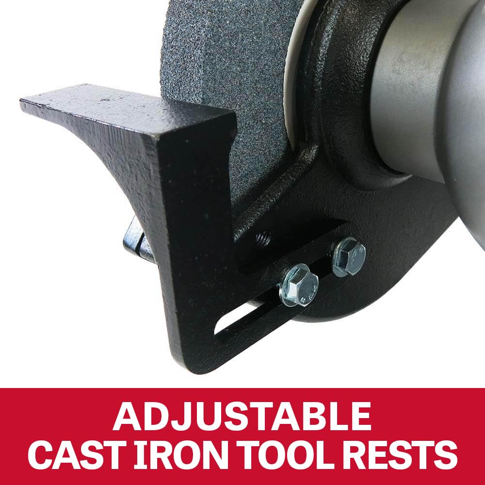 JET 8-Inch Industrial Bench Grinder, 3600 RPM, 1 HP, 115V 1Ph (Model IBG-8)