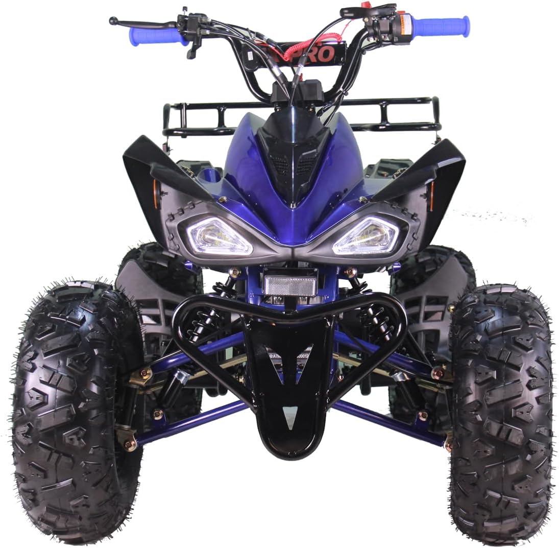 X-PRO Leopard 125 ATV 4 Wheels Quad 125cc ATV Quads with Automatic Transmission w/Reverse, Big 19"/18" Tires! (Blue)