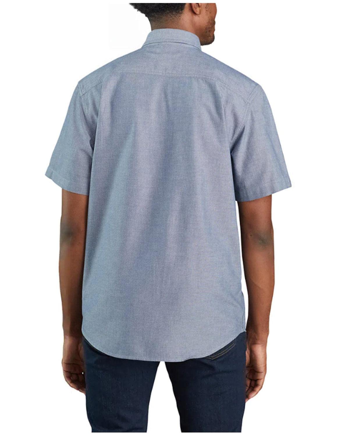 Carhartt Men's Loose Fit Midweight Chambray Short Sleeve Shirt