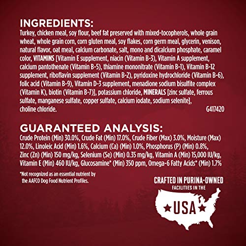 Purina ONE True Instinct With A Blend Of Real Turkey and Venison Dry Dog Food - 36 lb. Bag