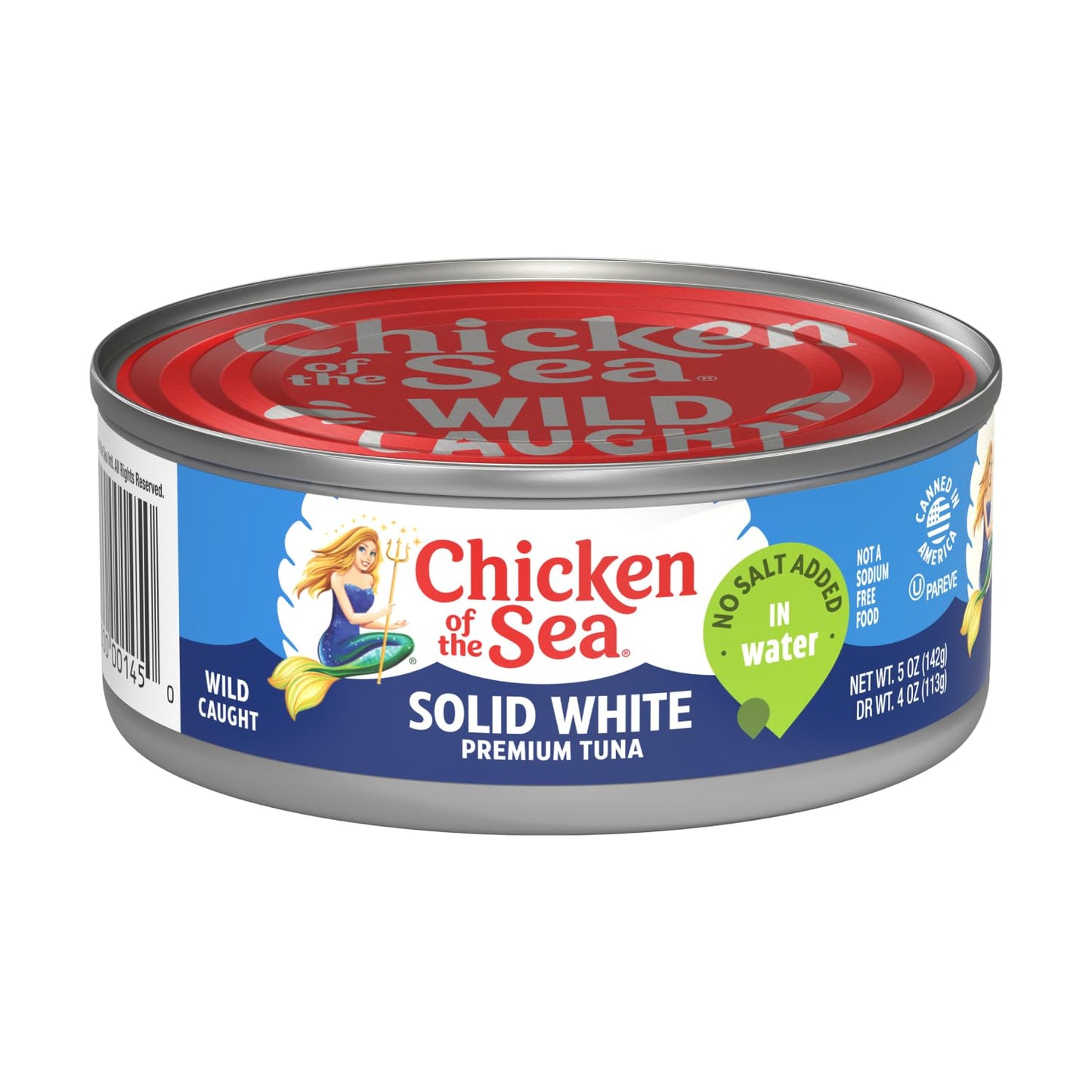 Chicken of the Sea Chunk White Albacore Tuna in Water, Wild Caught Canned Tuna, 12 oz. Can (Pack of 12)