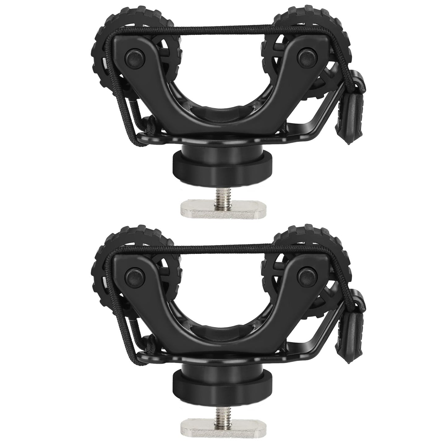 Kayak Paddle Holder, Kayak Accessories for Fishing, Dual Head Kayak Track Mount Accessories, Offset Paddle Holder for Kayaking, Kayak Rail Accessories
