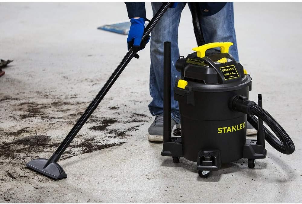 Stanley - SL18116P Wet/Dry Vacuum, 6 Gallon, 4 Horsepower Black